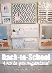 Back To School Get Organized