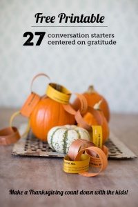 Thanksgiving gratitude