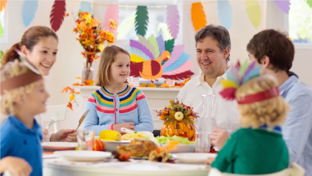 teaching kids about thanksgiving