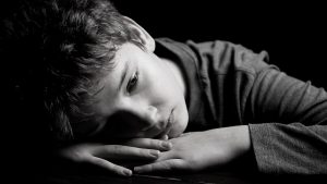 A child experiencing depression