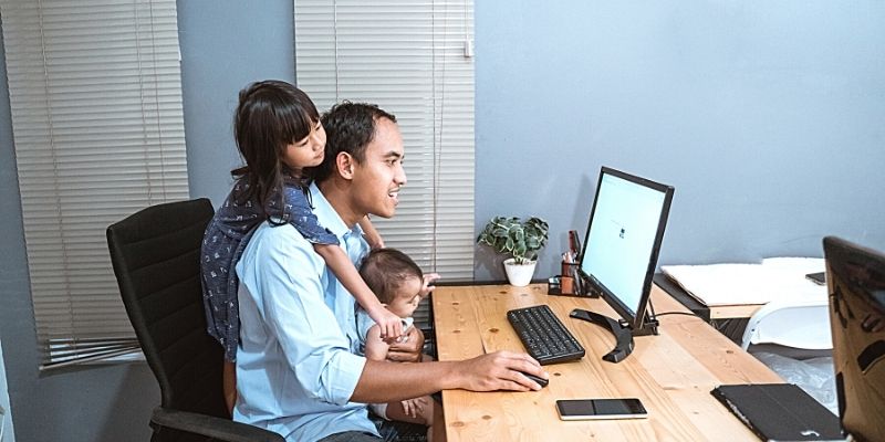 readjusting family life after working from home