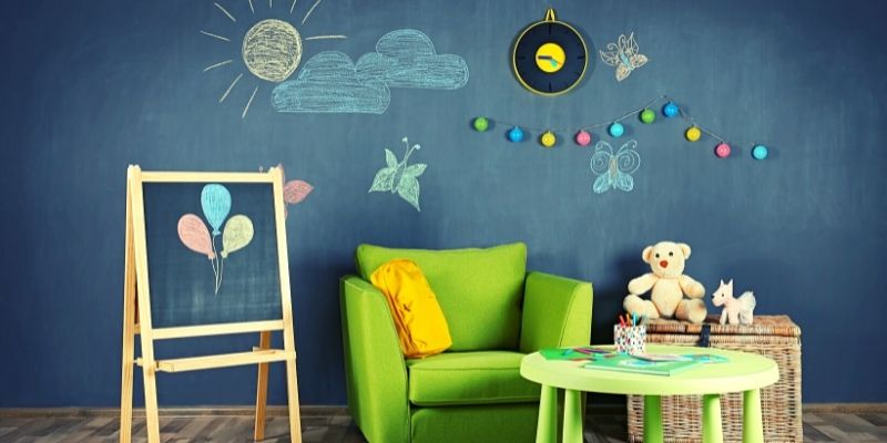 Kids bedroom ideas chalk board