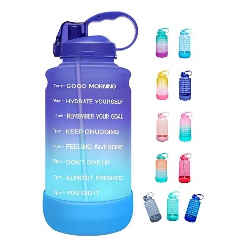 Motivational Time Marker Water Bottle