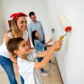 a family bonding through house painting