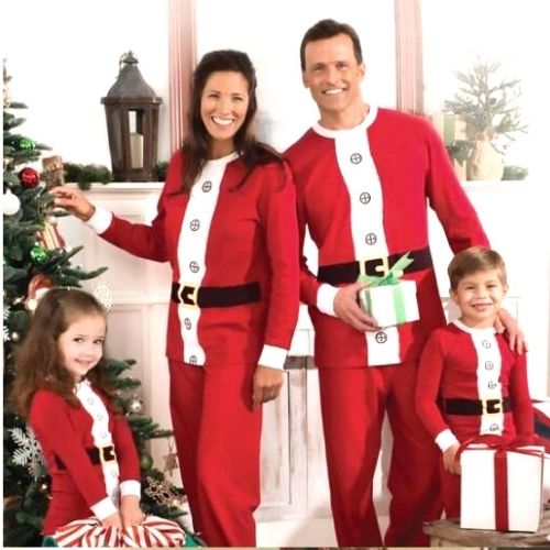 Santa Christmas pajamas for family