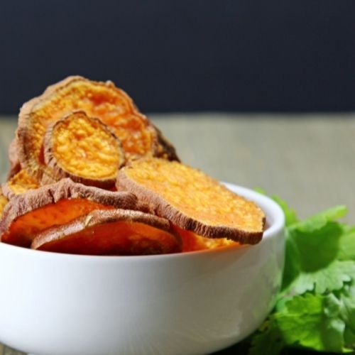 Sweet Potato Chips healthy snack for kids