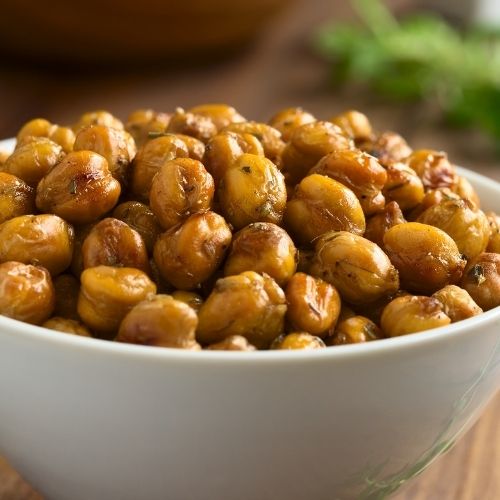 roasted chickpeas is a healthy kids snack