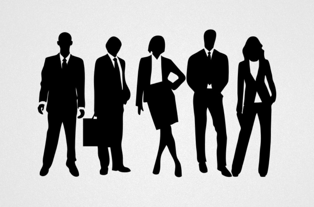 Black and white men and women on corporate formal attire - H1B Visa Process