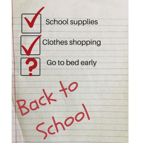 back to school prep - to-do list