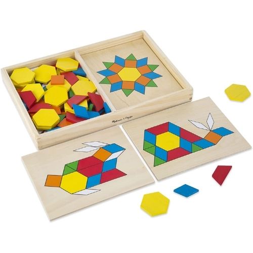 Educational toys for 2 year-olds - Melissa & Doug Pattern Blocks and Boards