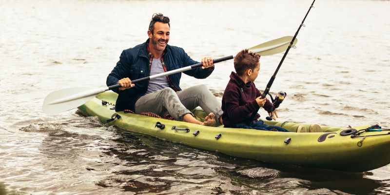 kayak fishing with kids