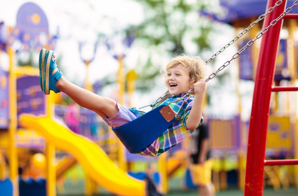 Playground Equipment Helps Child's Development
